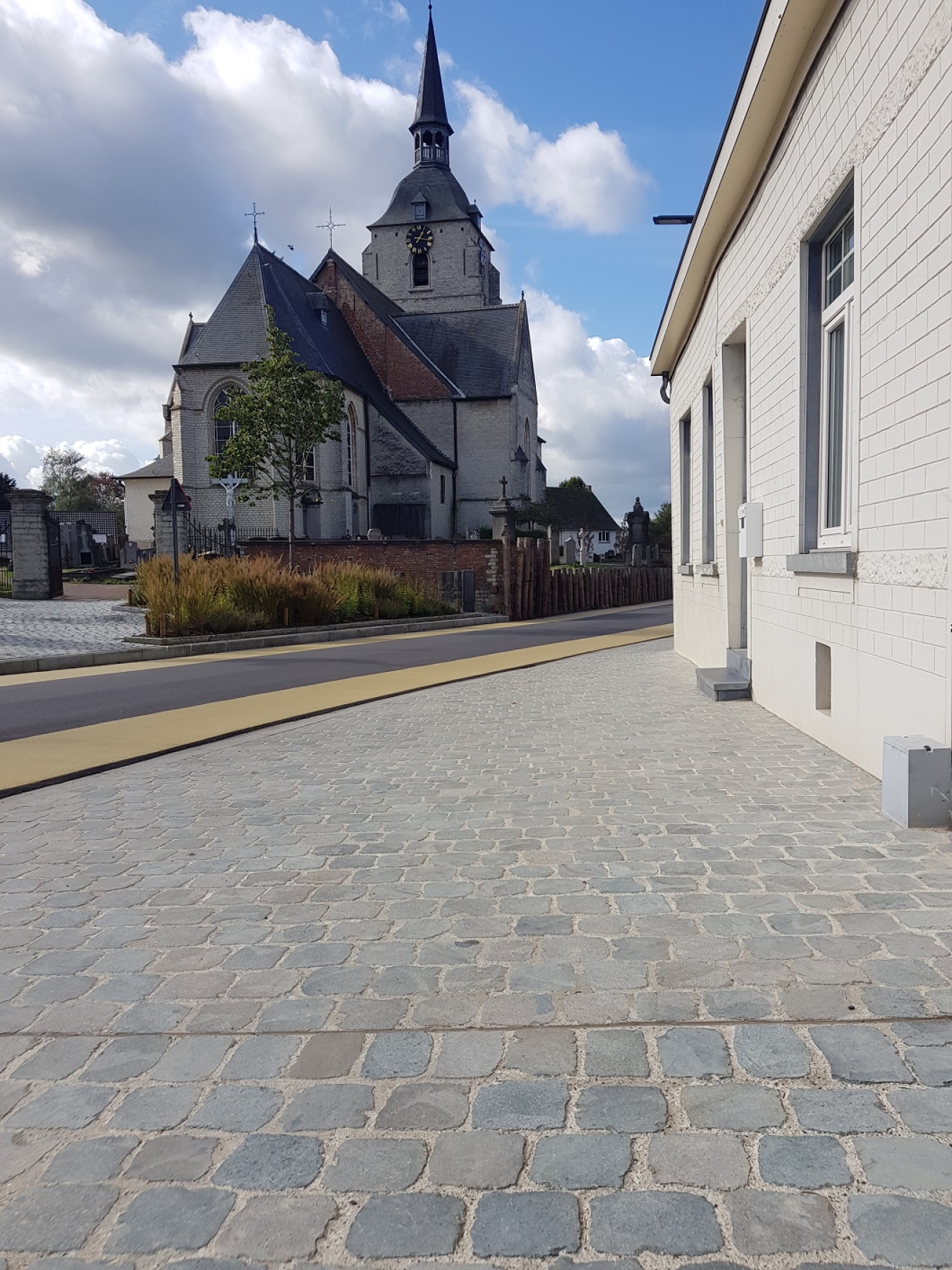 Rijmenam gezaagde vierkante porfier