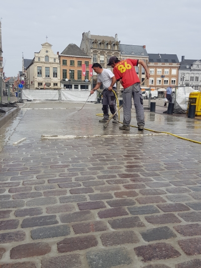 Gezaagde herbruik Zweedse graniet
