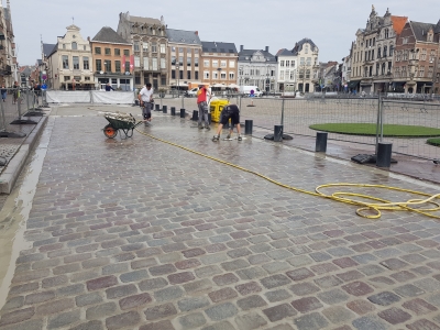 Gezaagde herbruik Zweedse graniet